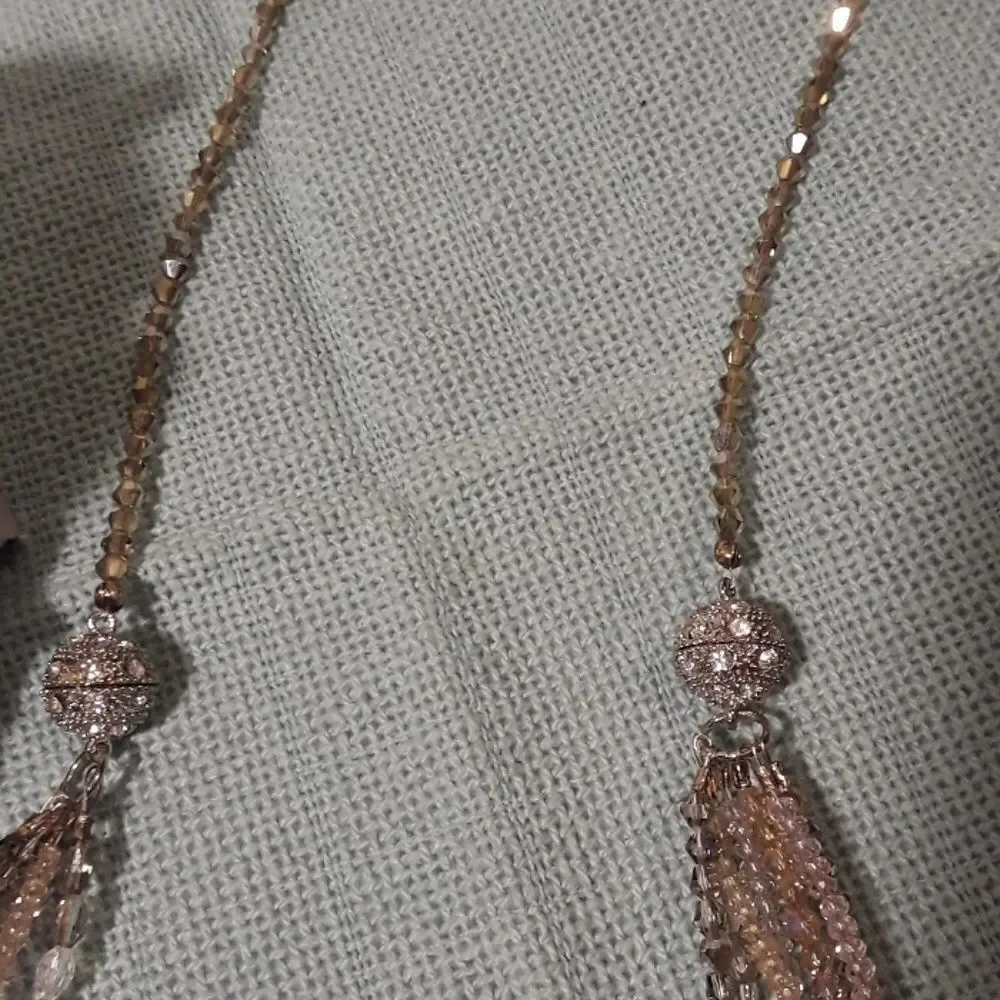 Long beaded necklace